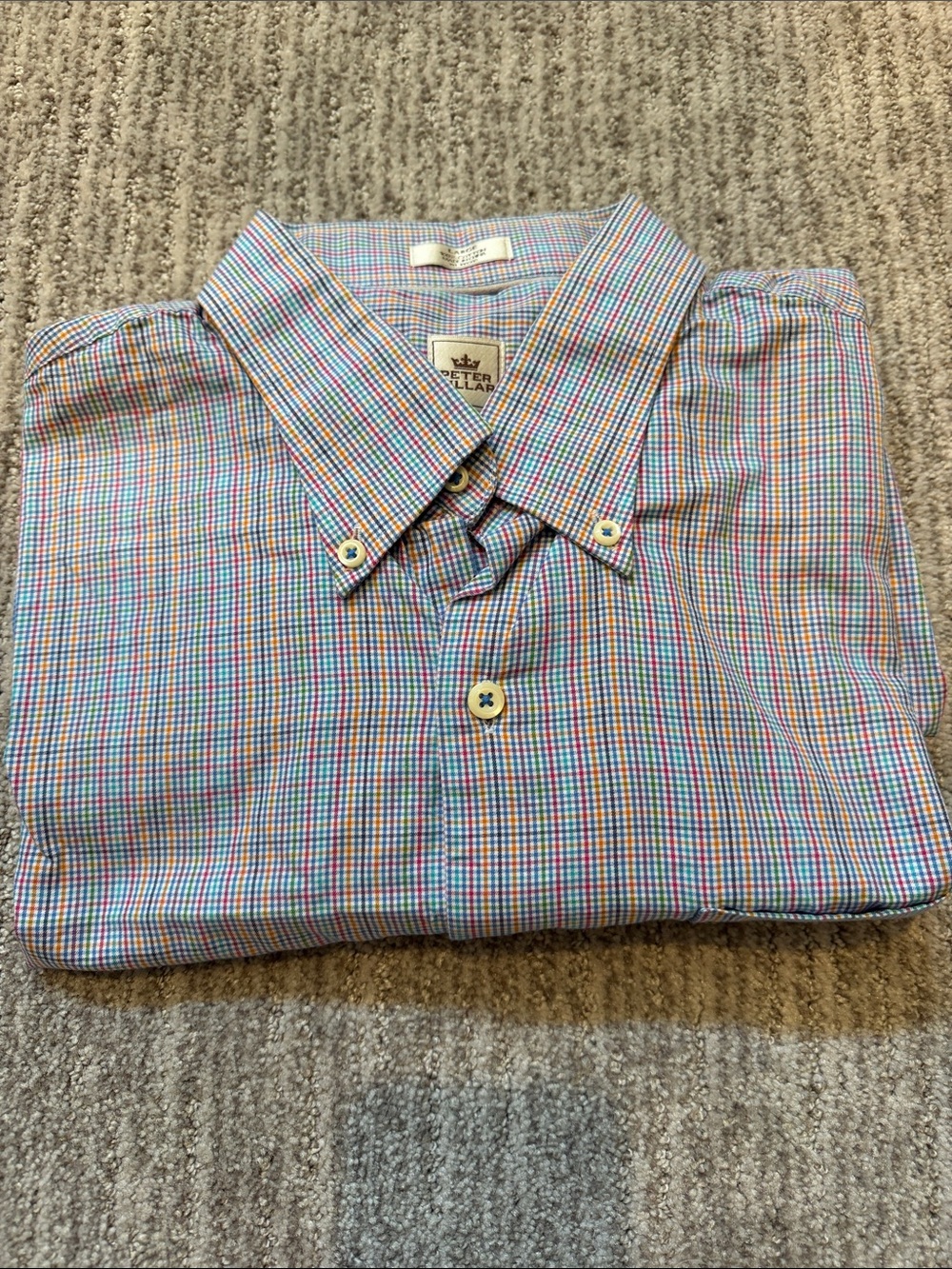 Peter Millar 100% cotton button-down shirt